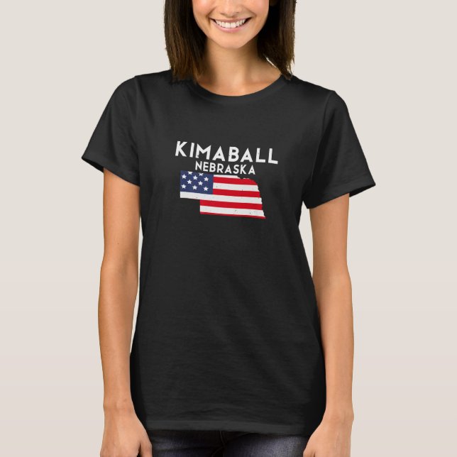 Kimball Nebraska USA State America Travel Nebraska T Shirt (Framsida)