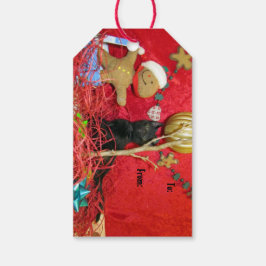 Kimbas Julgran - Katt/Kitten Gift-Märkre Presentetikett