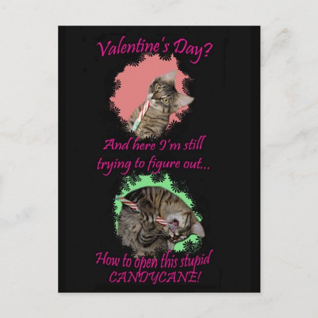 Kimber Candycane Valentines vykort (Framsida)