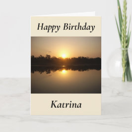 Kimberley Sunset Birthday Card Kort