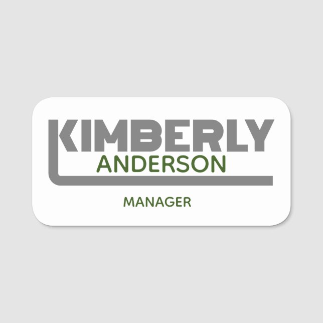 Kimberly Namn bricka Namnbricka (Framsida)
