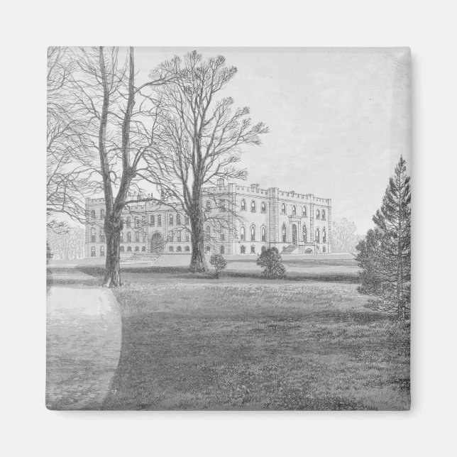 Kimbolton Castle, 1880 Magnet (Framsidan)