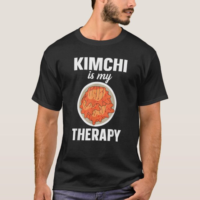 Kimchi är mitt terapiliknande koreanska föda t shirt (Framsida)