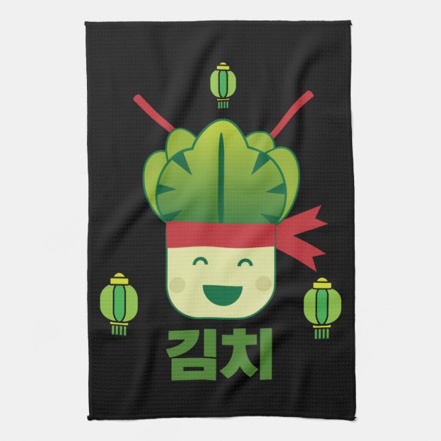 Kimchi Asian Food Kökshandduk (Vertikal)