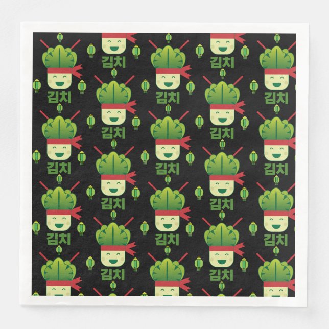 Kimchi Asian Food Pappersservett (Framsida)
