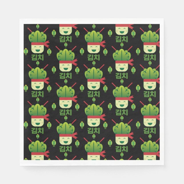 Kimchi Asian Food Pappersservett (Framsidan)