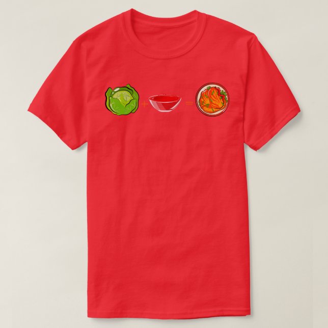 Kimchi Cabbage Red Sauce T Shirt (Design framsida)