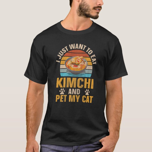 Kimchi Cat Owner Sydkoreas Food T Shirt (Framsida)