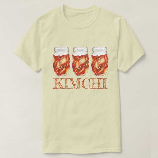 Kimchi Fermented Cabbage Korean Food Cuisine T Shirt (Design framsida)