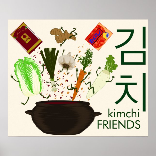 Kimchi Friends Poster (Framsidan)