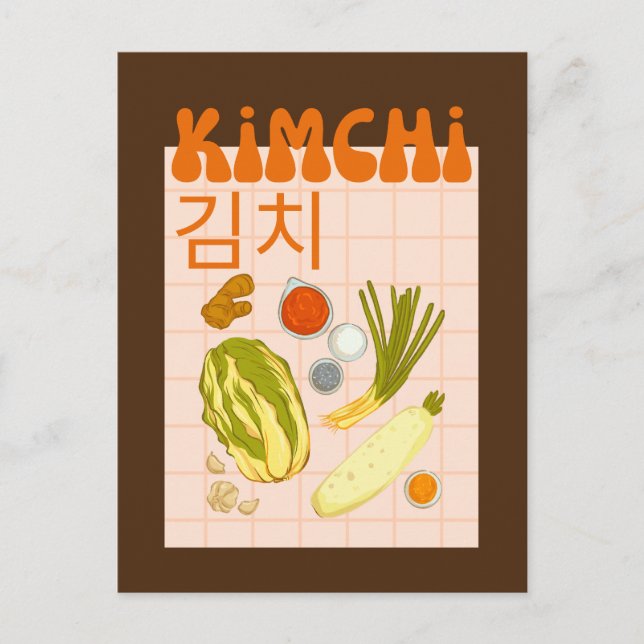 Kimchi Helgdag vykort (Framsida)