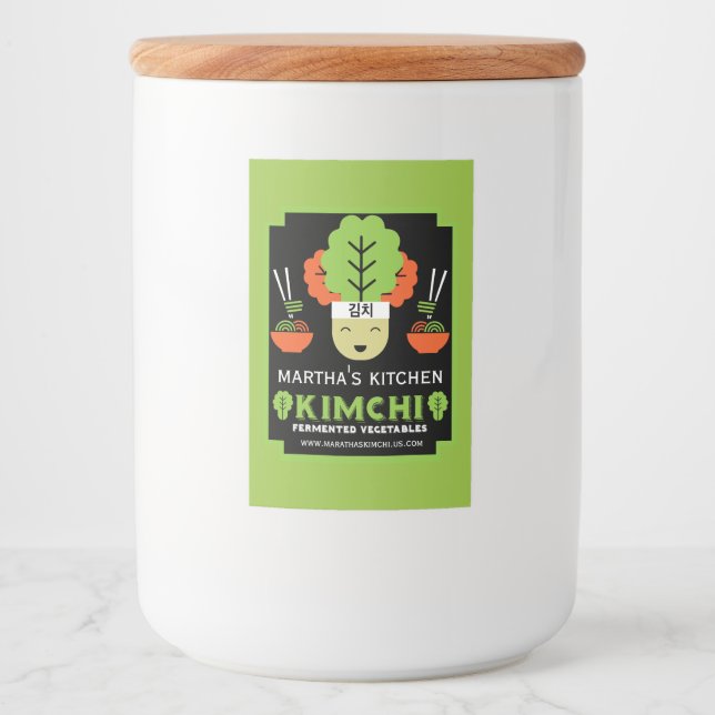 Kimchi Kitchen Hemlagad Mat Etikett (Framsida)