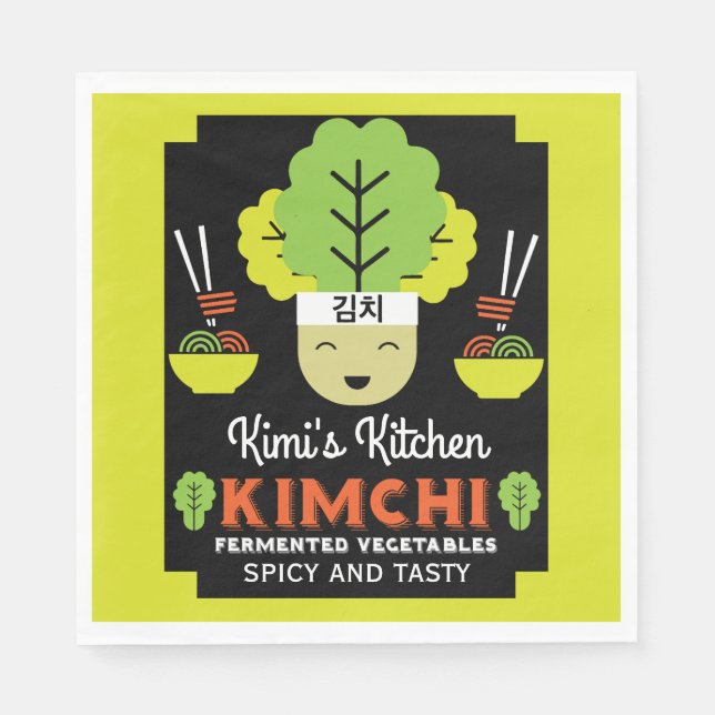 Kimchi Kitchen Home Made Food Pappersservett (Framsidan)