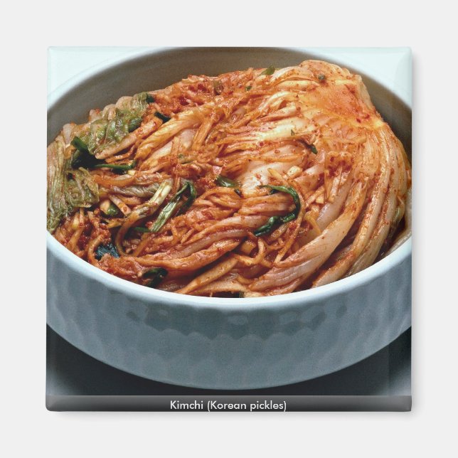 Kimchi (koreanska pickles) magnet (Framsidan)