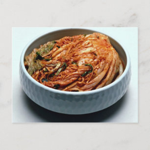 Kimchi (koreanska pickles) vykort