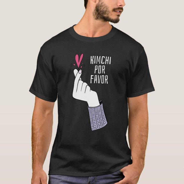 Kimchi Por Favor Korean Kimchi T Shirt (Framsida)