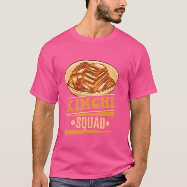 Kimchi Vegetable South Korea Kimchi Squad T Shirt (Framsida)