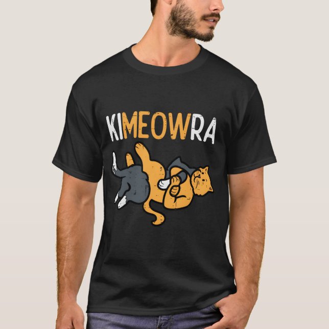 Kimeowra Cats Mial Bjj Mma T Shirt (Framsida)