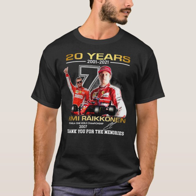 Kimi-Raikkonen 20 år 2001-2021 Classic T-Shirt (Framsida)