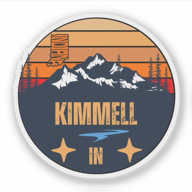 Kimmell, Indiana Klistermärken (Framsida)