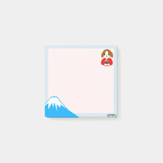 kimono and Mt.Fuji in Japan Post-it Block