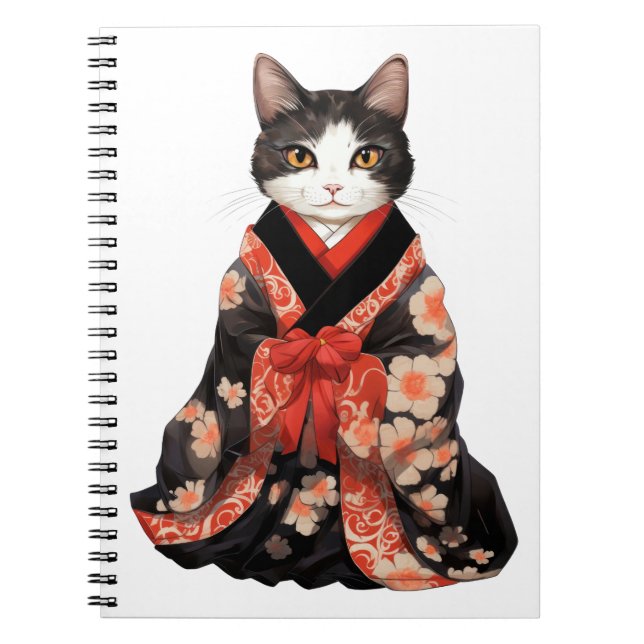Kimono Cat Anteckningsbok (Framsidan)