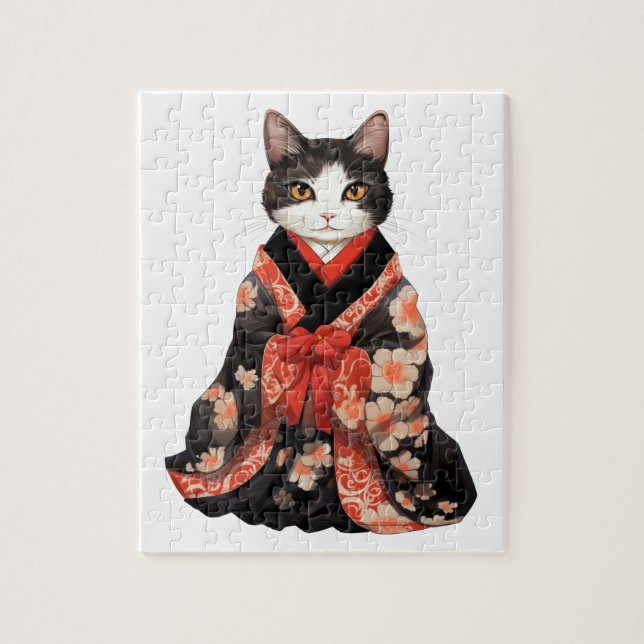 Kimono Cat Pussel (Vertikal)