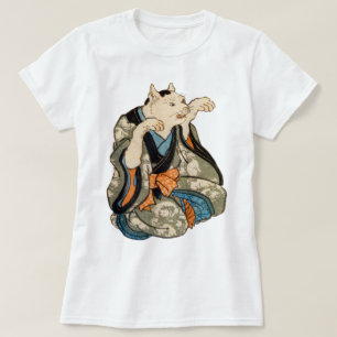 Kimono Cat, Utagawa Yoshifuji, Ukiyo-e T Shirt