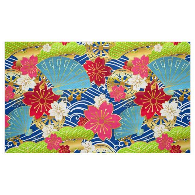 Kimono formaterad mönster Fabric Tyg (Fat Quarter)