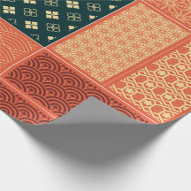 Kimono Mix Mönster Red