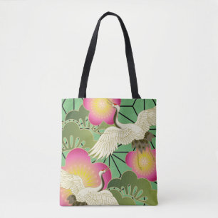 Kimono mönster-inspirerad japansk vävnad tygkasse