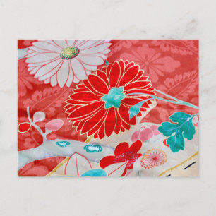 Kimono mönster vykort