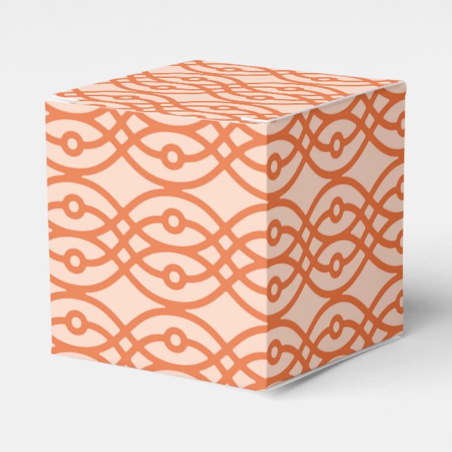Kimono-orange, korall presentaskar (Framsidan Sidan)