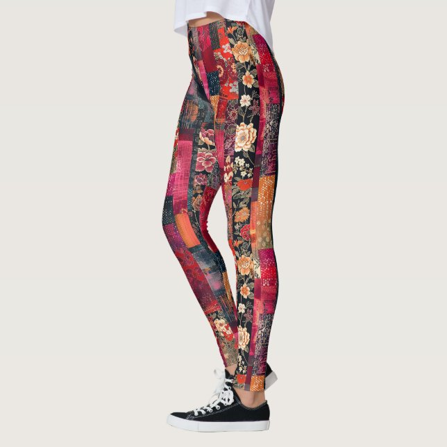 Kimono Splice Leggings (Vänster)