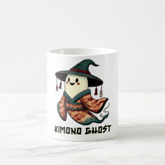 Kimono-spöket Bus eller godis - Happy halloween Kaffemugg