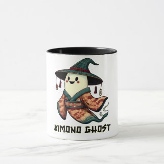 Kimono-spöket Bus eller godis - Happy halloween Mugg