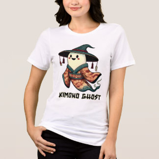 Kimono-spöket Bus eller godis - Happy halloween T Shirt