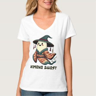Kimono-spöket Bus eller godis - Happy halloween T Shirt