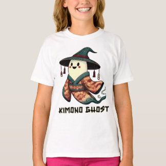 Kimono-spöket Bus eller godis - Happy halloween T Shirt