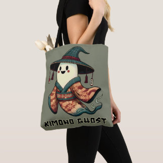 Kimono-spöket Bus eller godis - Happy halloween Tygkasse