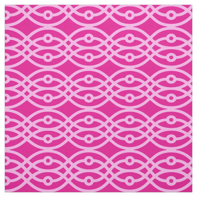Kimono-utskrift, magenta och rosa tyg (Provkarta)