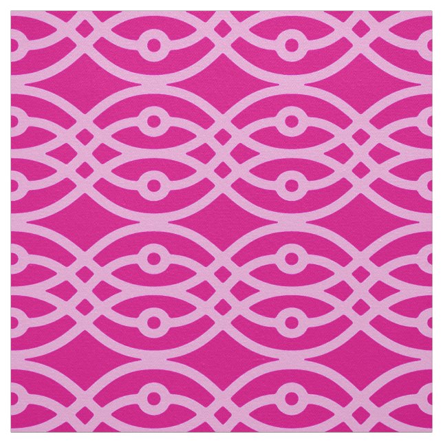 Kimono-utskrift, magenta och rosa tyg (Provkarta)