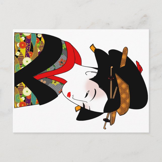 Kimono-vykort Vykort (Framsida)