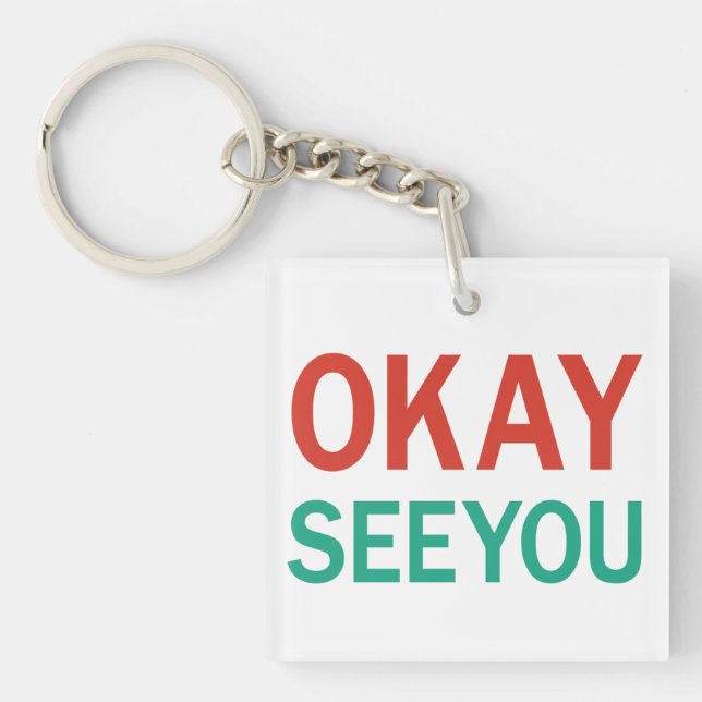 Kims bekvämlighetAppa citationstecken Keychain (Framsidan)