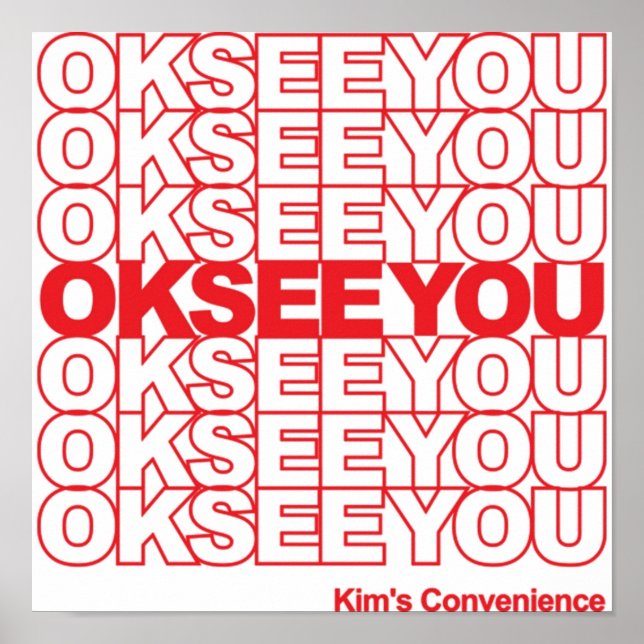 Kims Convenience Ok, se dig i fina presenter TShir Poster (Framsidan)