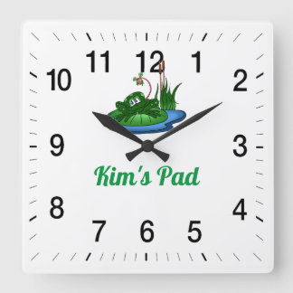 Kim's Pad Square Wall Clock Fyrkantig Klocka