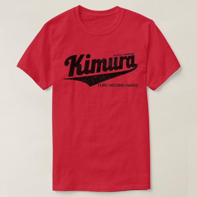 KIMURA Jag gillar Holding Händer T Shirt (Design framsida)