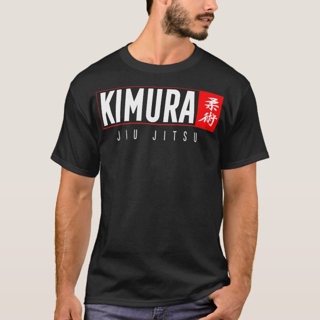 Kimura  Jiu Jitsu   BJJ  Brazilian Martial Arts T Shirt (Framsida)