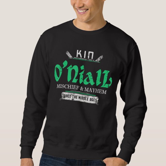 Kin O'niall MisChief and Mayhem sedan Mitten A Lång Ärmad Tröja (Framsida)