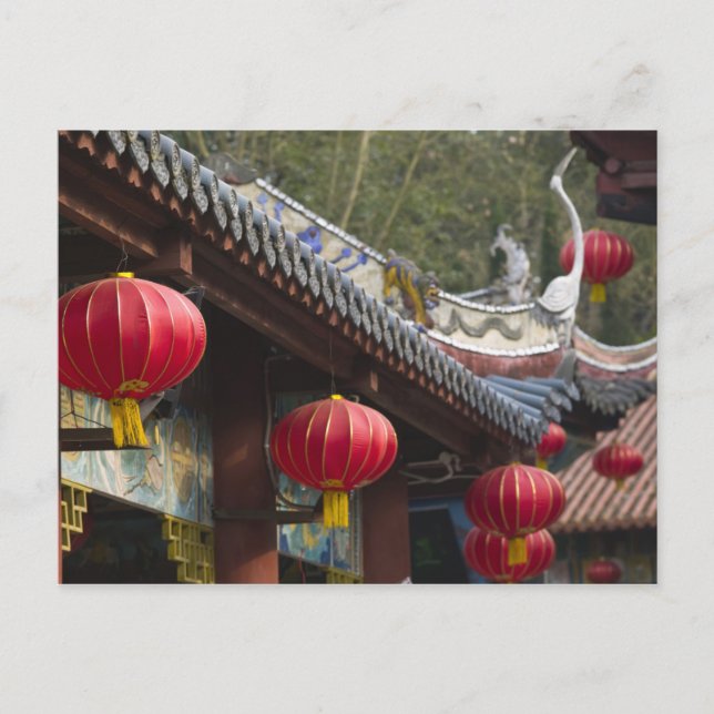 KINA, Chongqing-provinsen, Fengdu. Fengdu spökstad Vykort (Framsida)